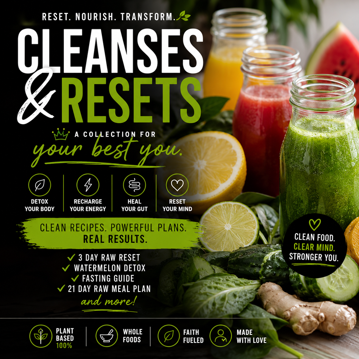 Reset & Restore - Detox Guides & Recipes