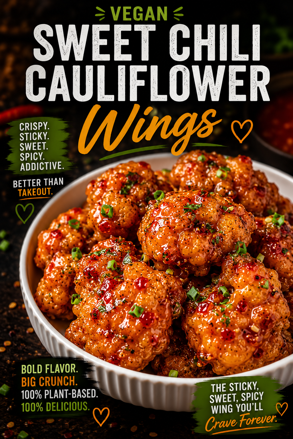 Sweet Chili Cauliflower Wings