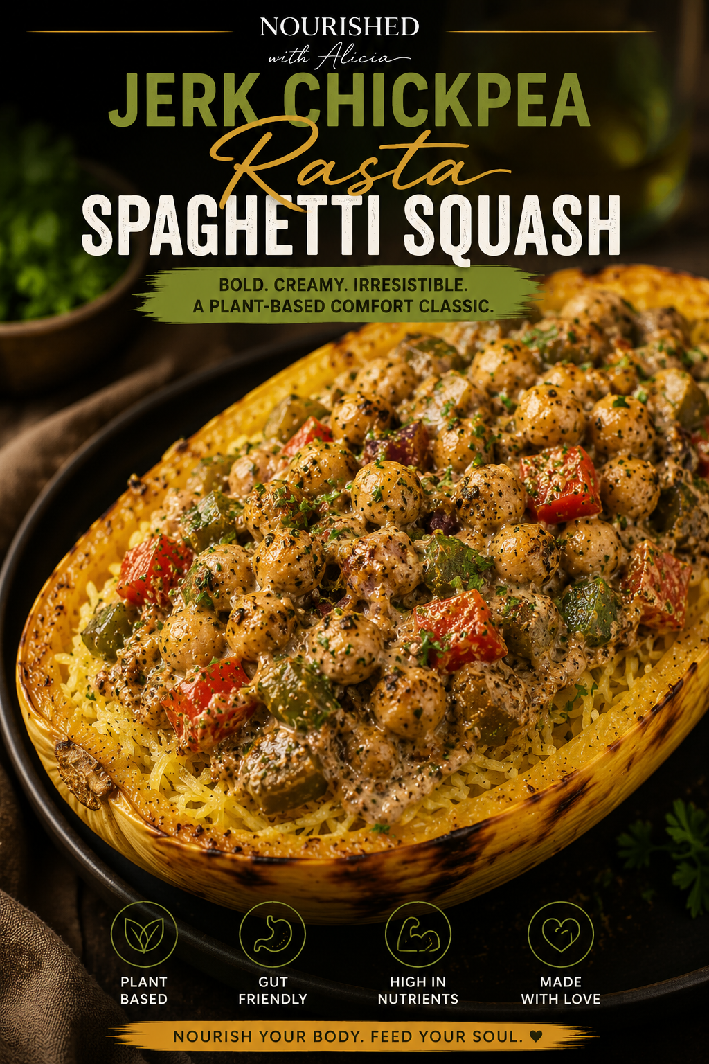 Jerk Rasta Spaghetti Squash Recipe