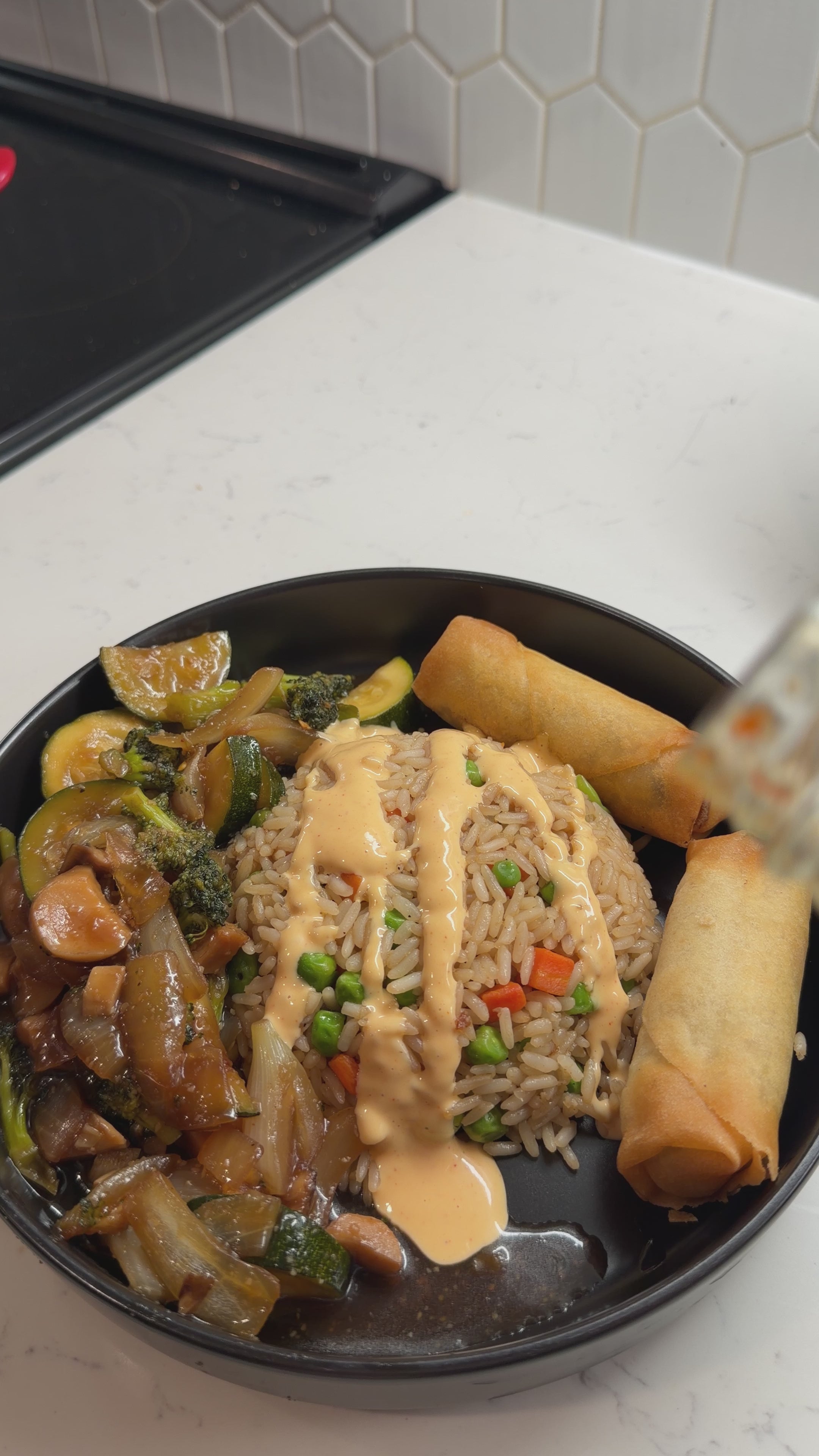 Vegetable Hibachi w/ Fried Rice & Yum Yum Recipe